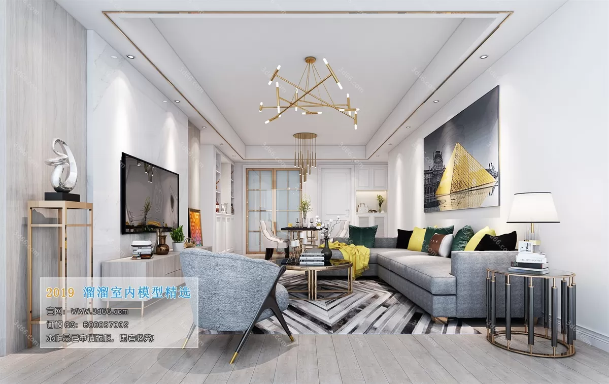 LIVING ROOM 3D MODELS – A102-Modern style – 101 LIVING ROOM 3D MODELS – A102-Modern style – 101