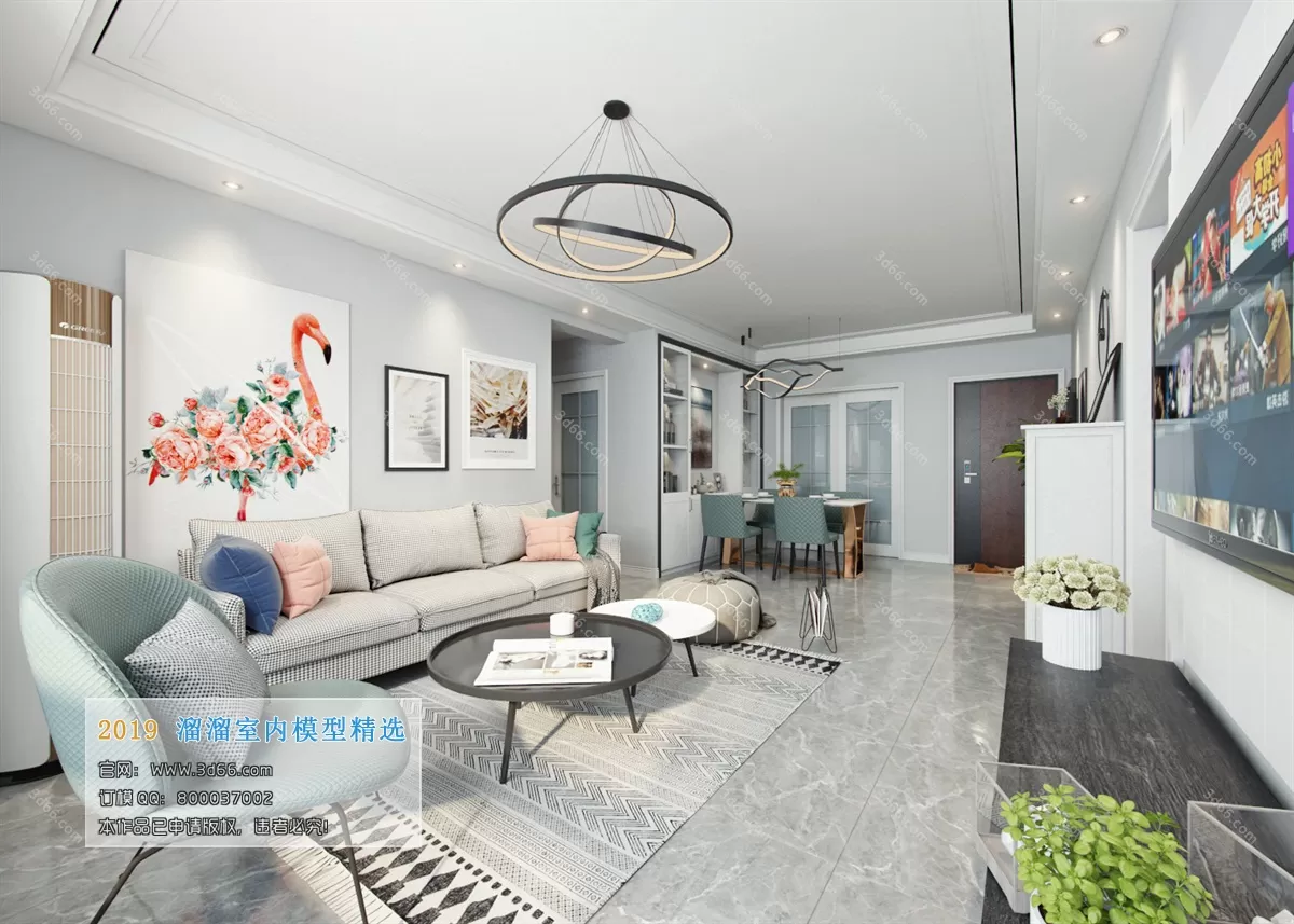 LIVING ROOM 3D MODELS – A105-Modern style – 104 LIVING ROOM 3D MODELS – A105-Modern style – 104