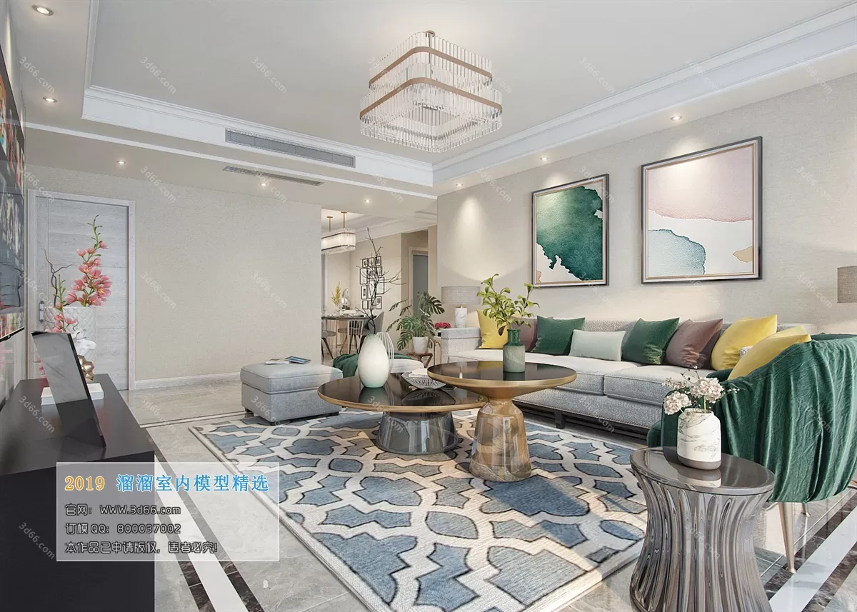 LIVING ROOM 3D MODELS – A117-Modern style – 116 LIVING ROOM 3D MODELS – A117-Modern style – 116