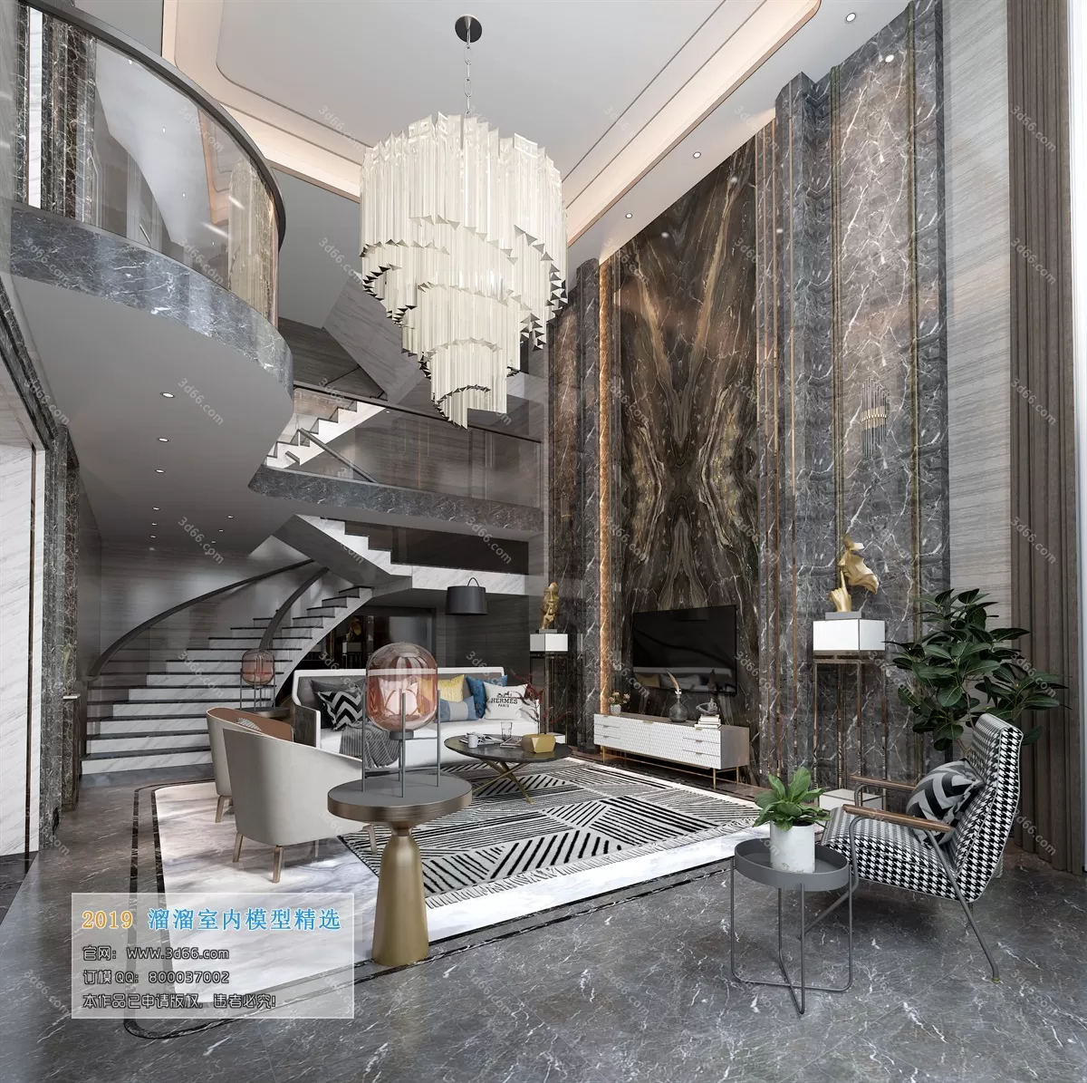 LIVING ROOM 3D MODELS – A118-Modern style – 117 LIVING ROOM 3D MODELS – A118-Modern style – 117