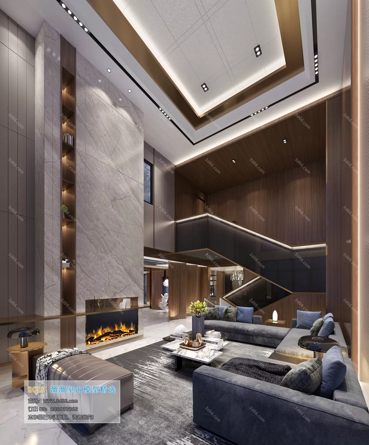 LIVING ROOM 3D MODELS – A124-Modern style – 123 LIVING ROOM 3D MODELS – A124-Modern style – 123