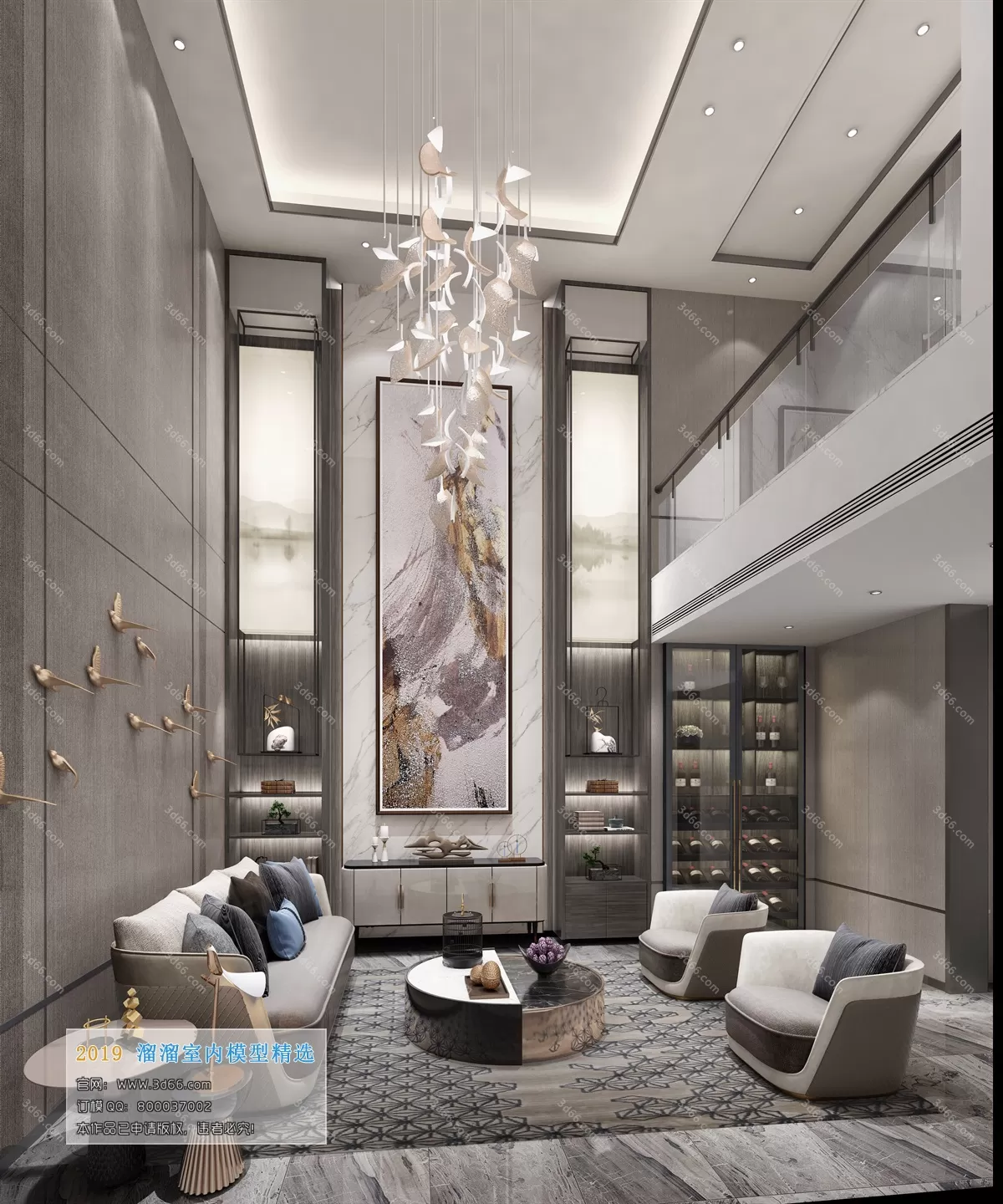 LIVING ROOM 3D MODELS – A127-Modern style – 126 LIVING ROOM 3D MODELS – A127-Modern style – 126