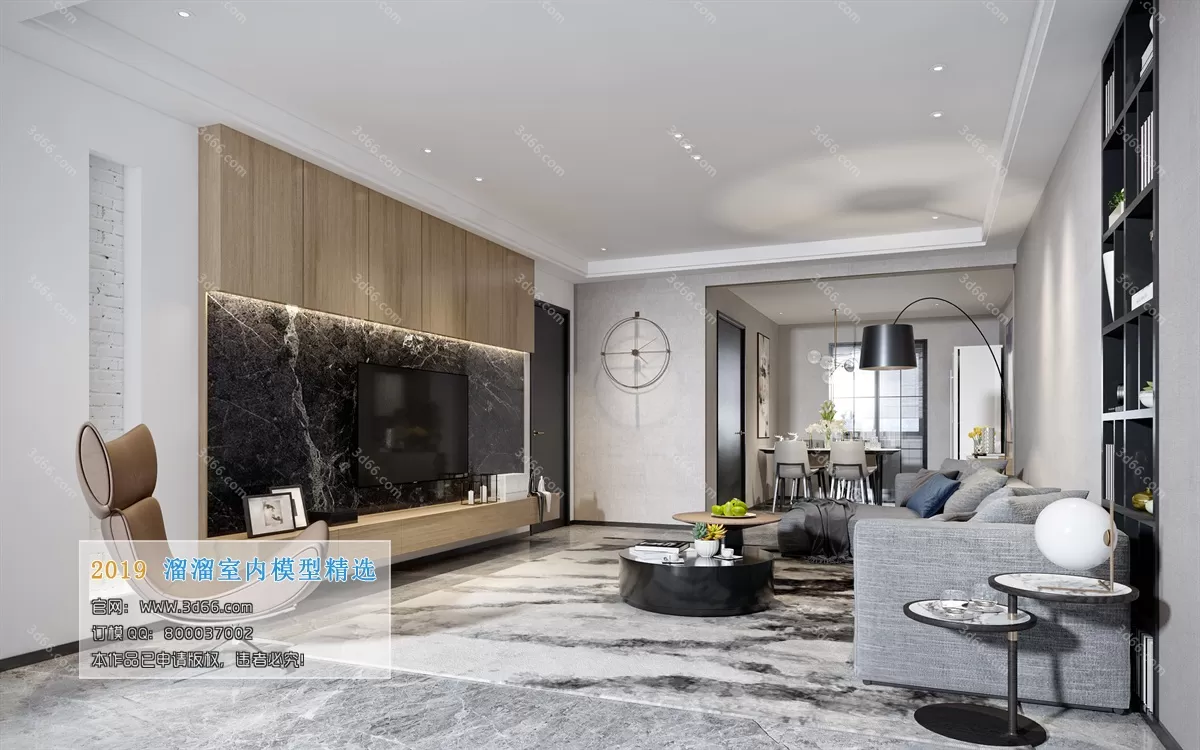 LIVING ROOM 3D MODELS – A138-Modern style – 136 LIVING ROOM 3D MODELS – A138-Modern style – 136