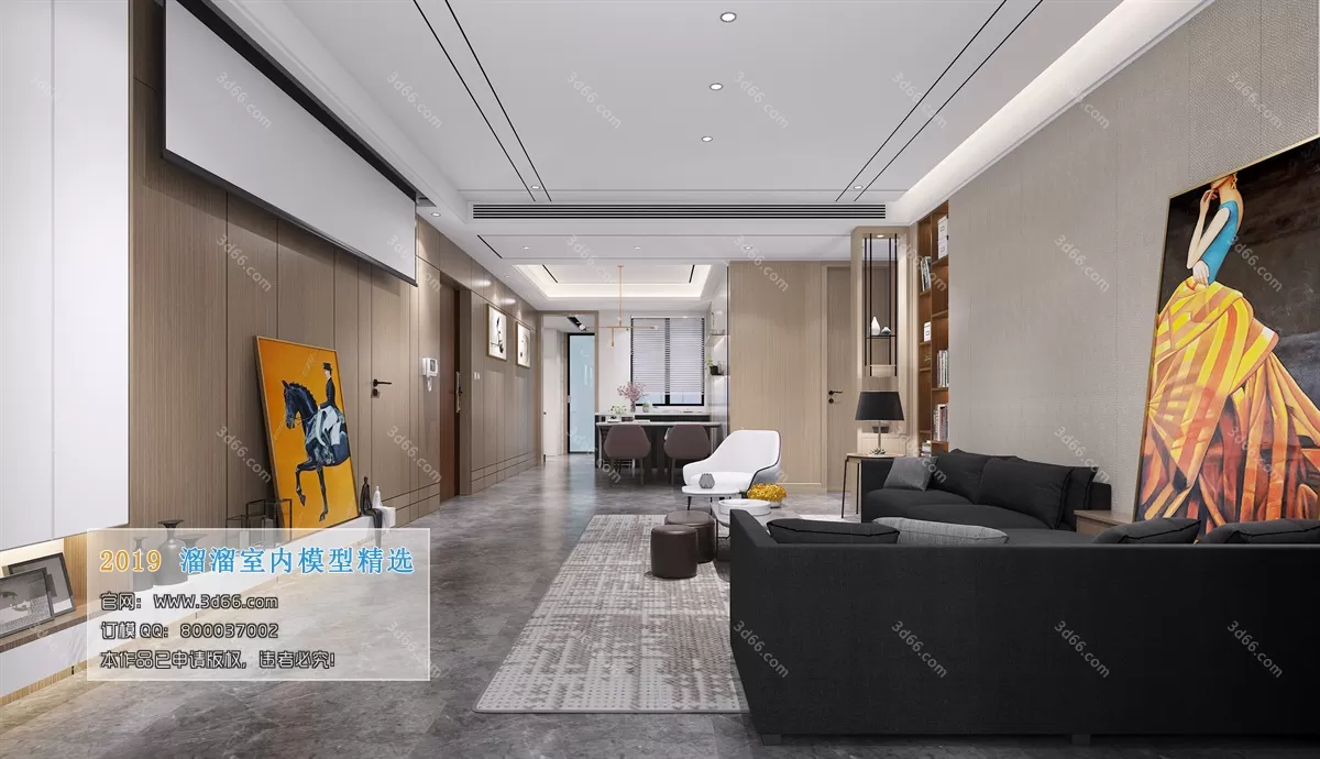 LIVING ROOM 3D MODELS – A139-Modern style – 137 LIVING ROOM 3D MODELS – A139-Modern style – 137