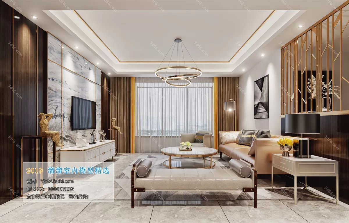 LIVING ROOM 3D MODELS – A141-Modern style – 139 LIVING ROOM 3D MODELS – A141-Modern style – 139