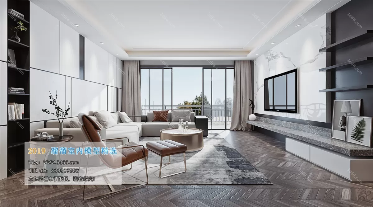 LIVING ROOM 3D MODELS – A142-Modern style – 140 LIVING ROOM 3D MODELS – A142-Modern style – 140