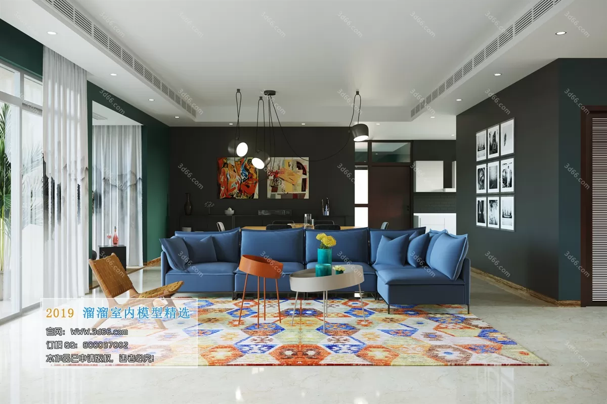 LIVING ROOM 3D MODELS – A146-Modern style-Corona – 144 LIVING ROOM 3D MODELS – A146-Modern style-Corona – 144