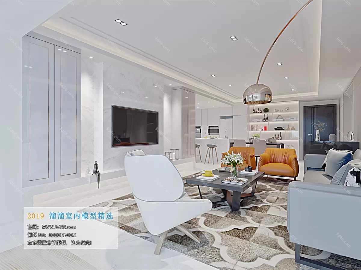 LIVING ROOM 3D MODELS – A147-Modern style-Corona – 145 LIVING ROOM 3D MODELS – A147-Modern style-Corona – 145