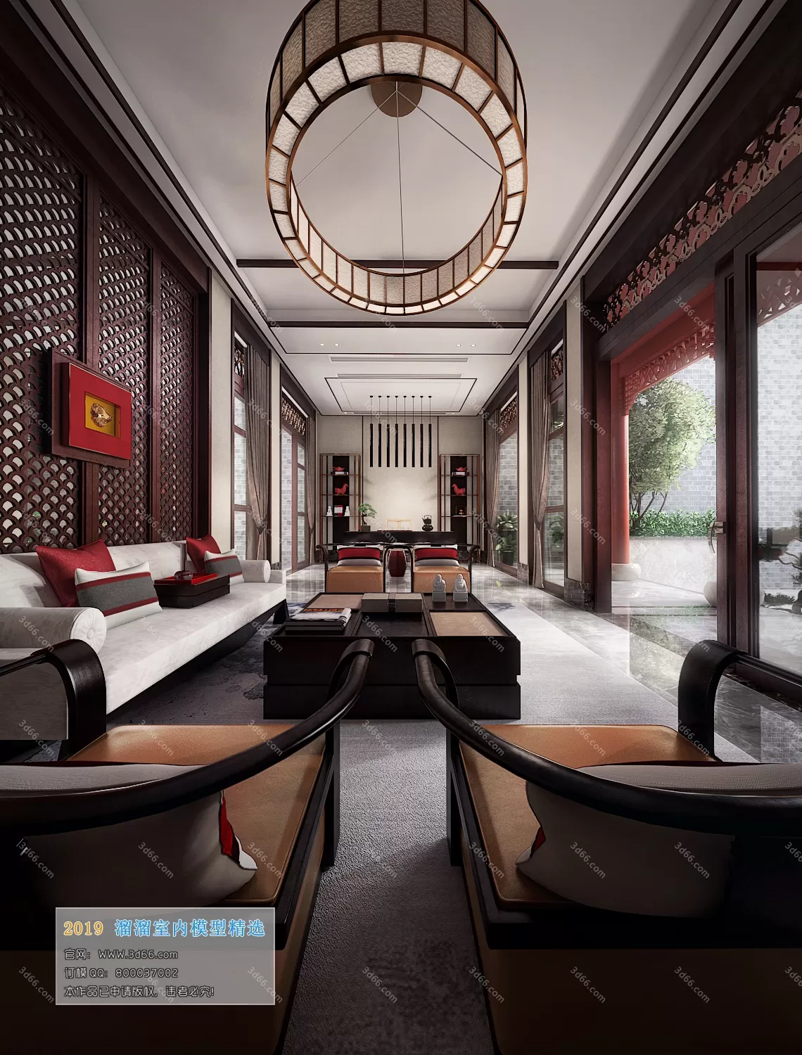 LIVING ROOM 3D MODELS – C006-Chinese style – 205