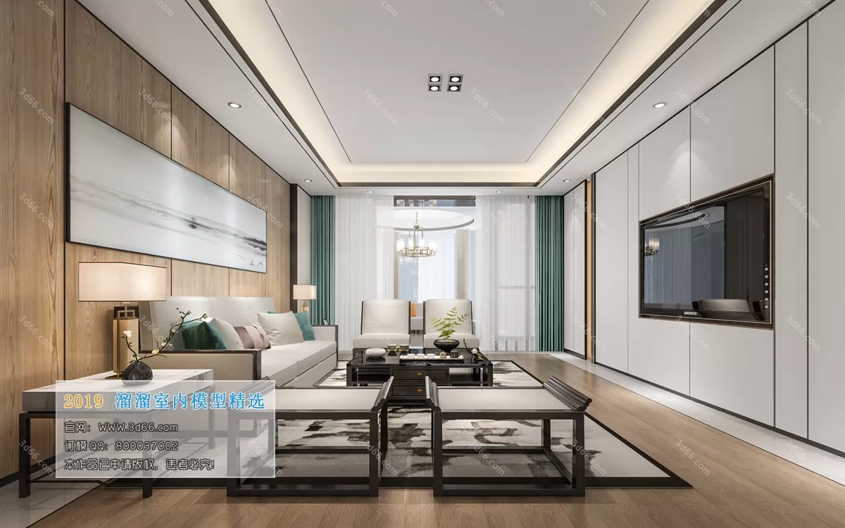 LIVING ROOM 3D MODELS – C019-Chinese style – 217