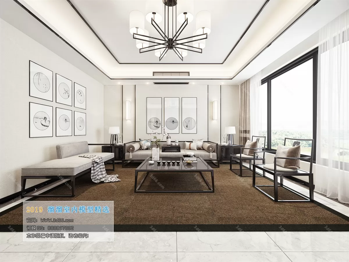 LIVING ROOM 3D MODELS – C022-Chinese style – 220 LIVING ROOM 3D MODELS – C022-Chinese style – 220