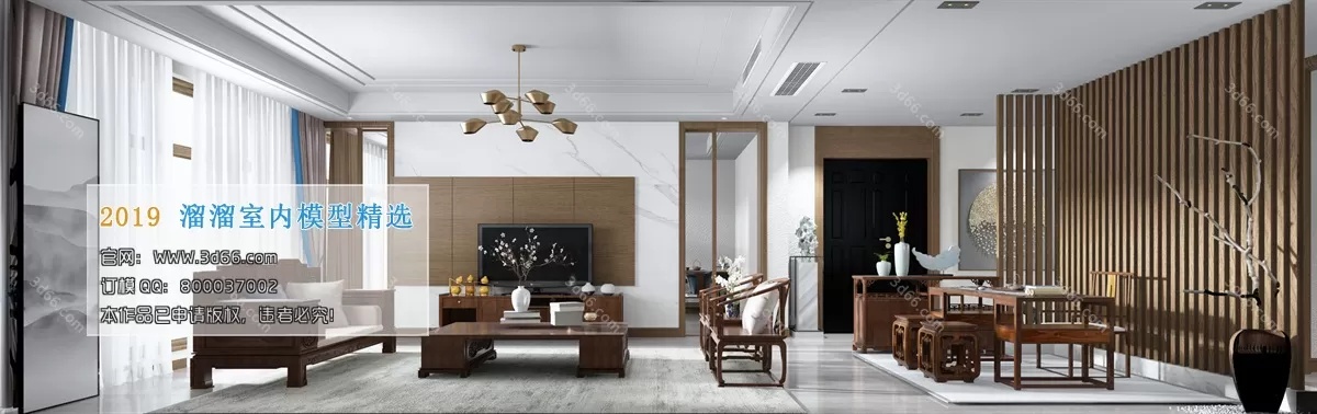 LIVING ROOM 3D MODELS – C024-Chinese style – 222 LIVING ROOM 3D MODELS – C024-Chinese style – 222