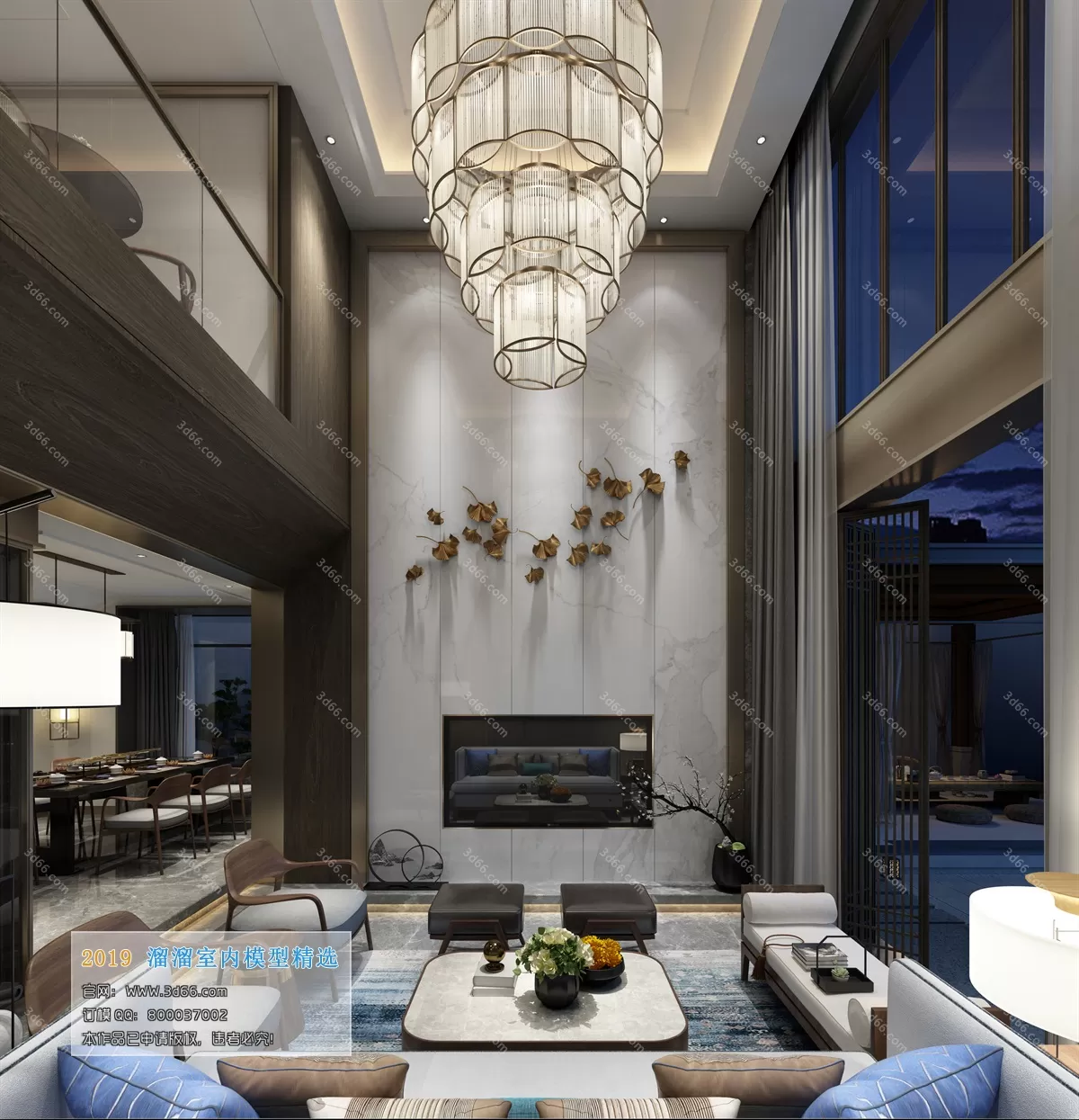 LIVING ROOM 3D MODELS – C025-Chinese style – 223 LIVING ROOM 3D MODELS – C025-Chinese style – 223