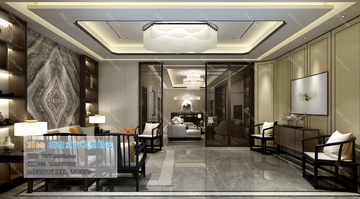 LIVING ROOM 3D MODELS – C051-Chinese style – 248 LIVING ROOM 3D MODELS – C051-Chinese style – 248