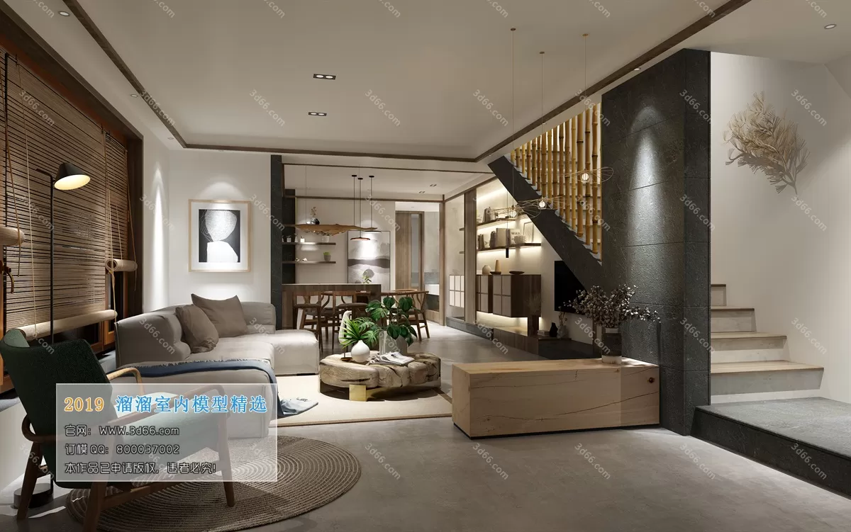 LIVING ROOM 3D MODELS – C052-Chinese style – 249 LIVING ROOM 3D MODELS – C052-Chinese style – 249