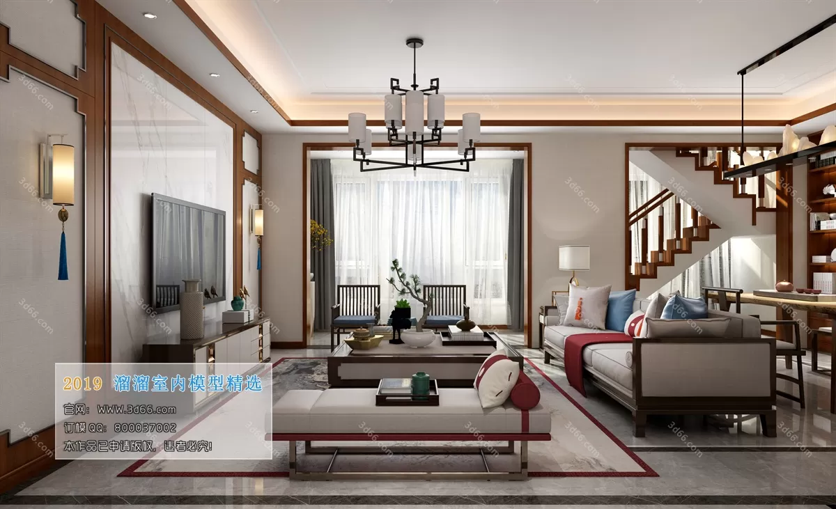 LIVING ROOM 3D MODELS – C053-Chinese style – 250 LIVING ROOM 3D MODELS – C053-Chinese style – 250