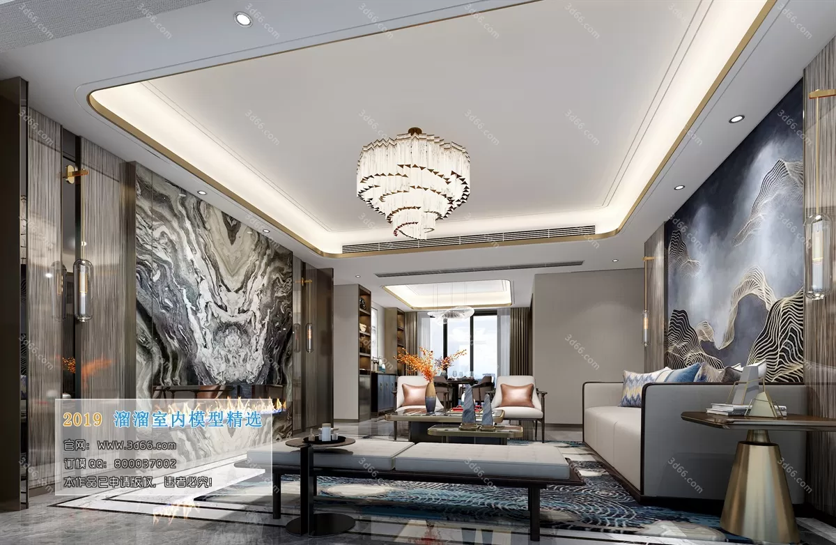 LIVING ROOM 3D MODELS – C091-Chinese style – 286 LIVING ROOM 3D MODELS – C091-Chinese style – 286