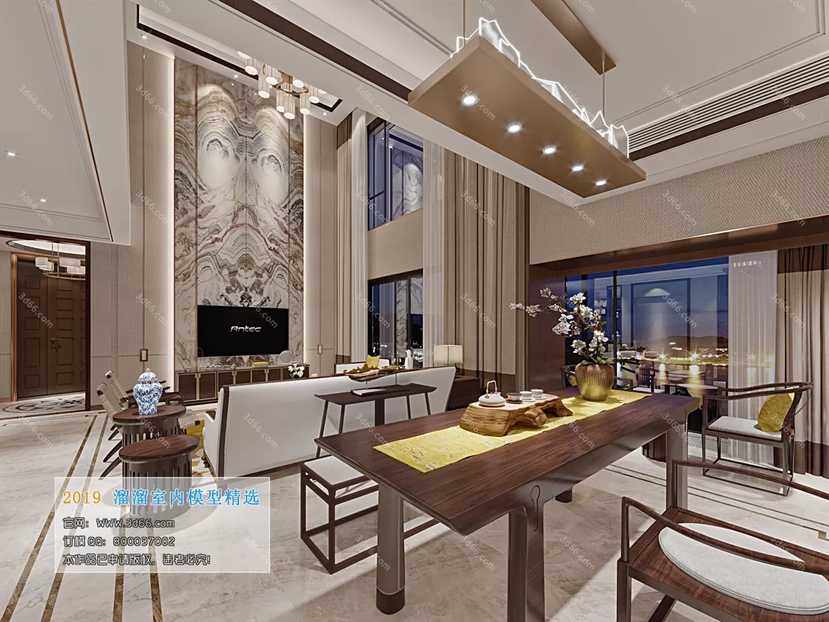LIVING ROOM 3D MODELS – C101-Chinese style-Corona – 296 LIVING ROOM 3D MODELS – C101-Chinese style-Corona – 296