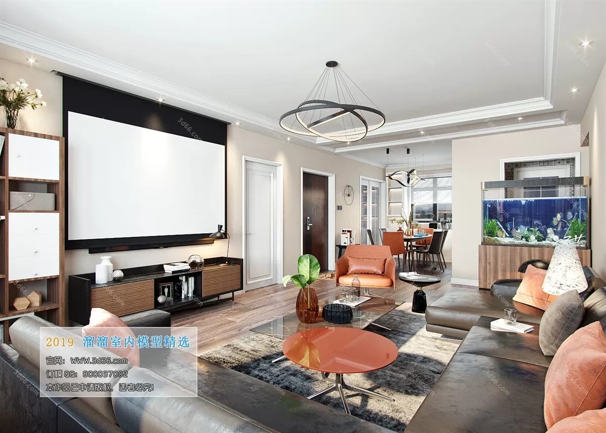 LIVING ROOM 3D MODELS – A066-Modern style – 66 LIVING ROOM 3D MODELS – A066-Modern style – 66