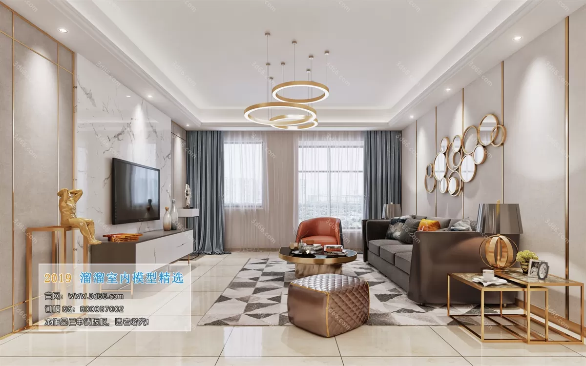 LIVING ROOM 3D MODELS – A067-Modern style – 67 LIVING ROOM 3D MODELS – A067-Modern style – 67