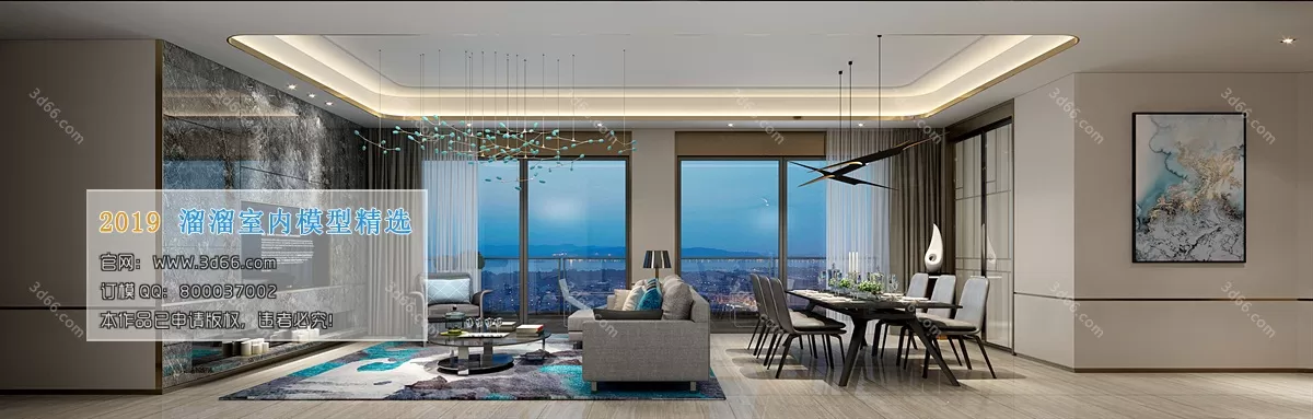 LIVING ROOM 3D MODELS – A073-Modern style – 72 LIVING ROOM 3D MODELS – A073-Modern style – 72