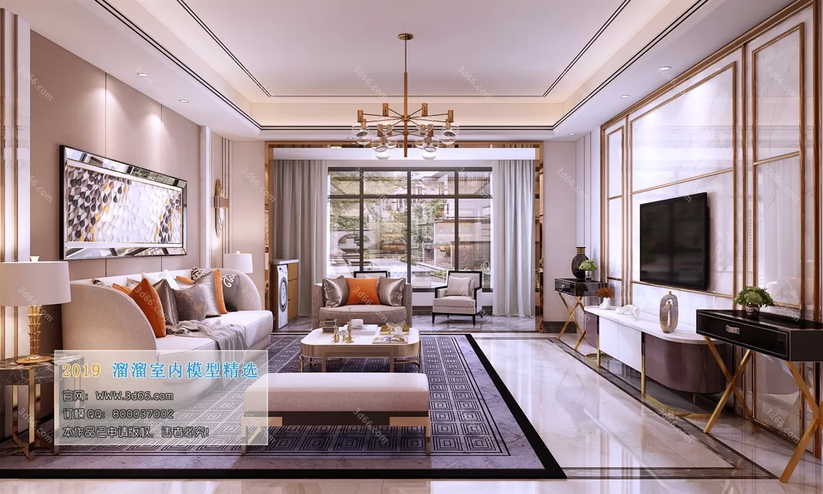 LIVING ROOM 3D MODELS – A081-Modern style – 80 LIVING ROOM 3D MODELS – A081-Modern style – 80