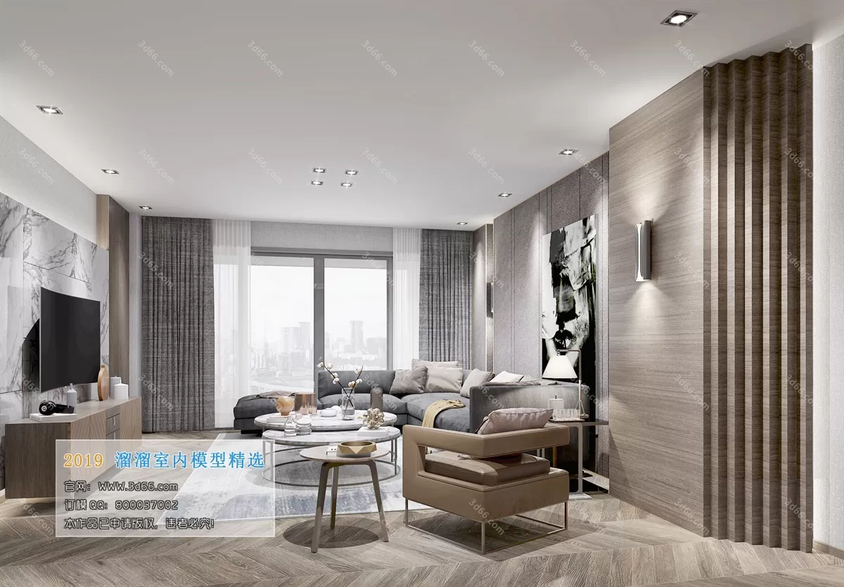 LIVING ROOM 3D MODELS – A094-Modern style – 93 LIVING ROOM 3D MODELS – A094-Modern style – 93