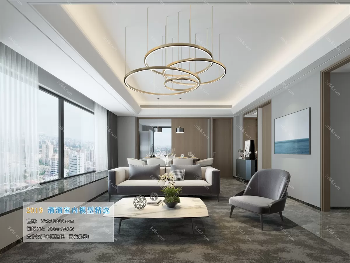 LIVING ROOM 3D MODELS – A100-Modern style – 99 LIVING ROOM 3D MODELS – A100-Modern style – 99