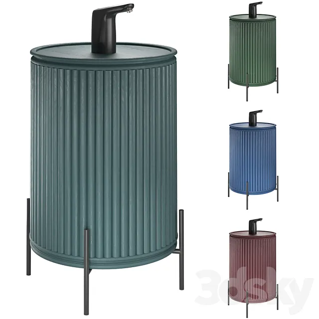 Interior Aqua Dispenser Trunk | Decorative Case for Bottle of Water with pump 3D Model