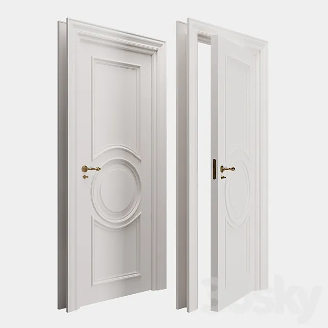 Interior Classic Door 3D Model