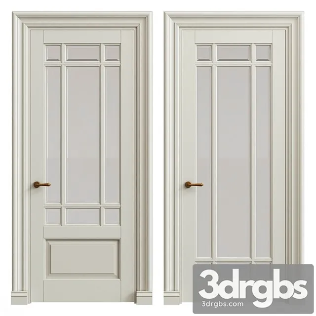 Interior classic doors 3D Model Download