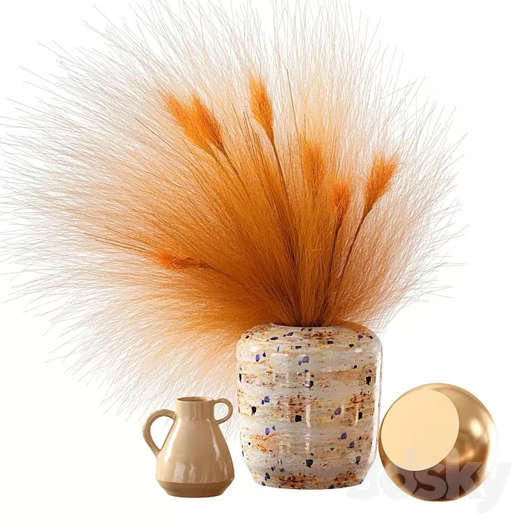 Interior decor set 3D Model