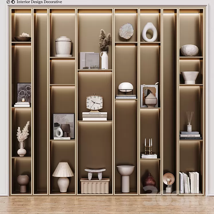 Interior Design Decorative 3D Model Free Download