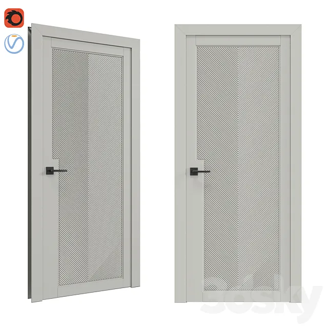 Interior door Geona Unika 3 3D Model