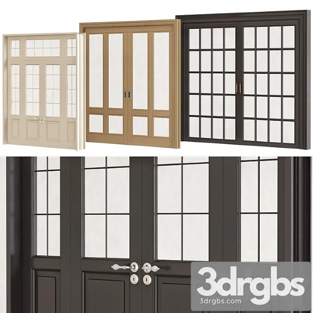 Interior Doors 001 1 3D Model Download