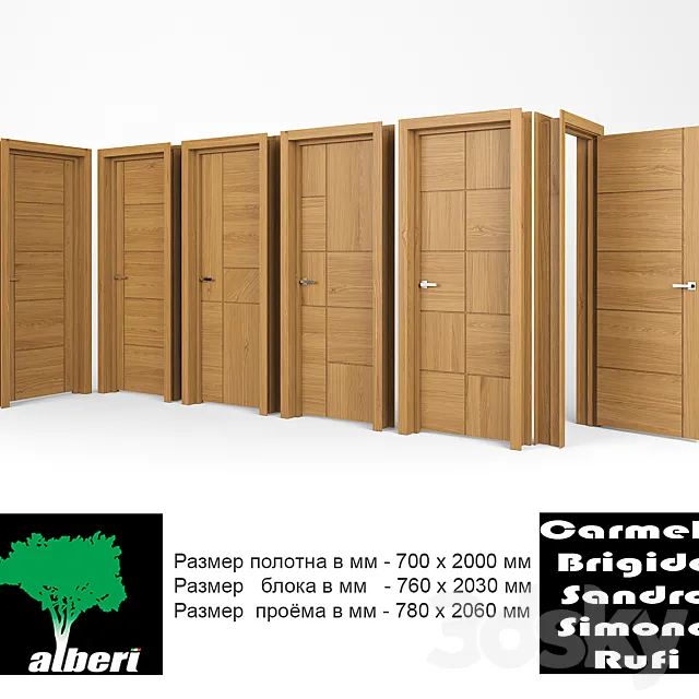 Interior doors “ALBERI” 3DModel
