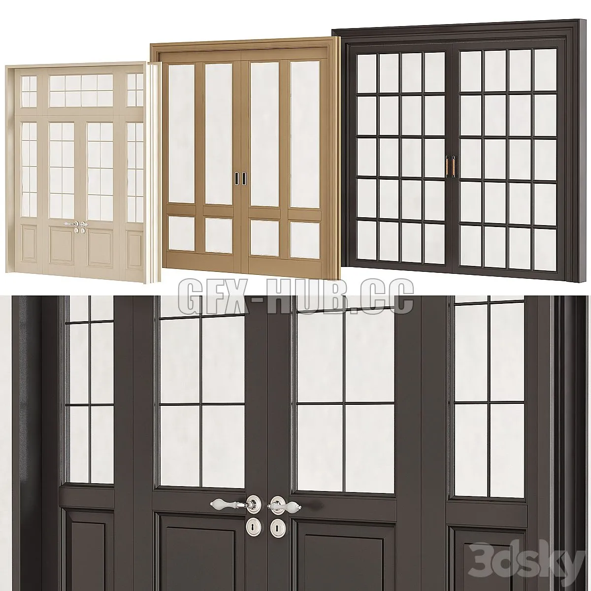 Interior doors № 001 3D Model