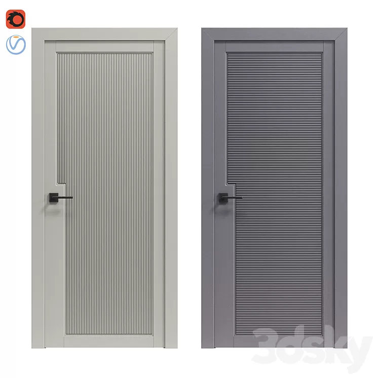 Interior doors Geona Unika 1 and 2 3D Model Free Download