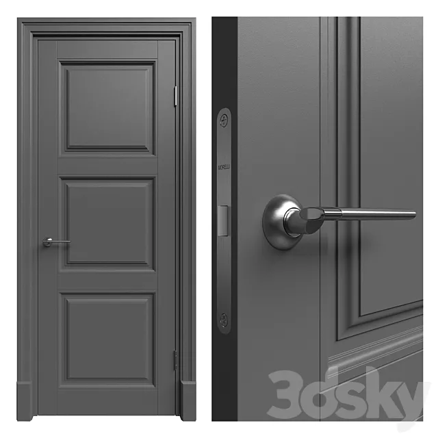 Interior doors Jaguar Zeus part # 3 3D Model