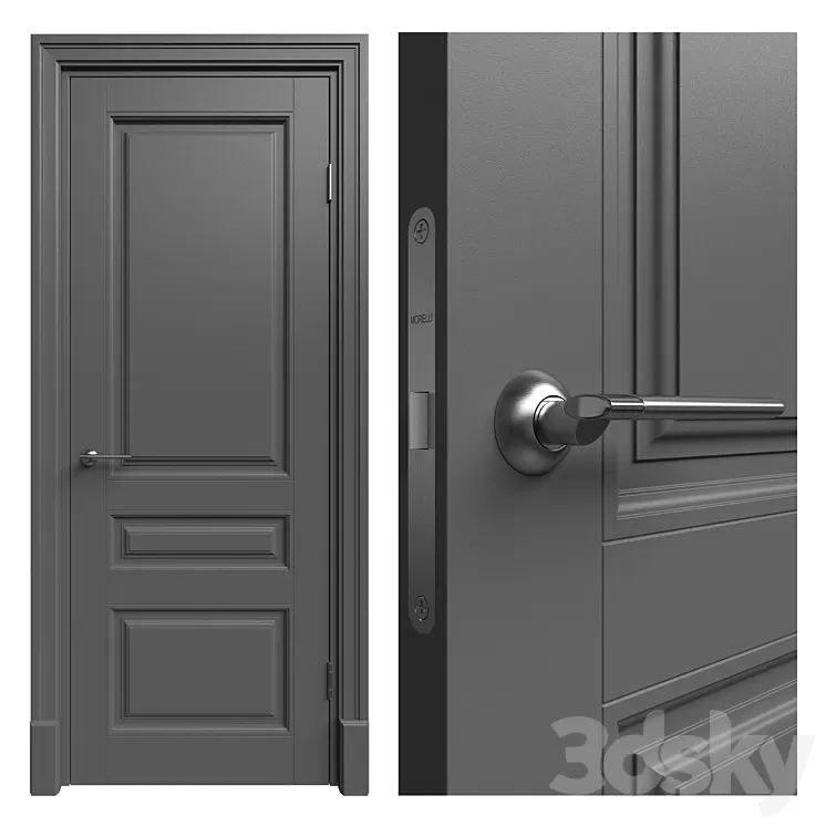 Interior doors Jaguar Zeus part # 4 3D Model