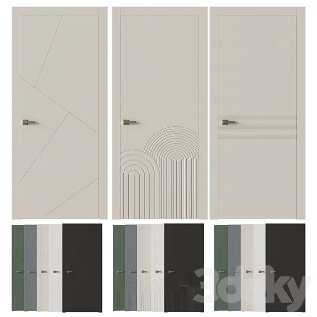 Interior doors LINEA 3D Model
