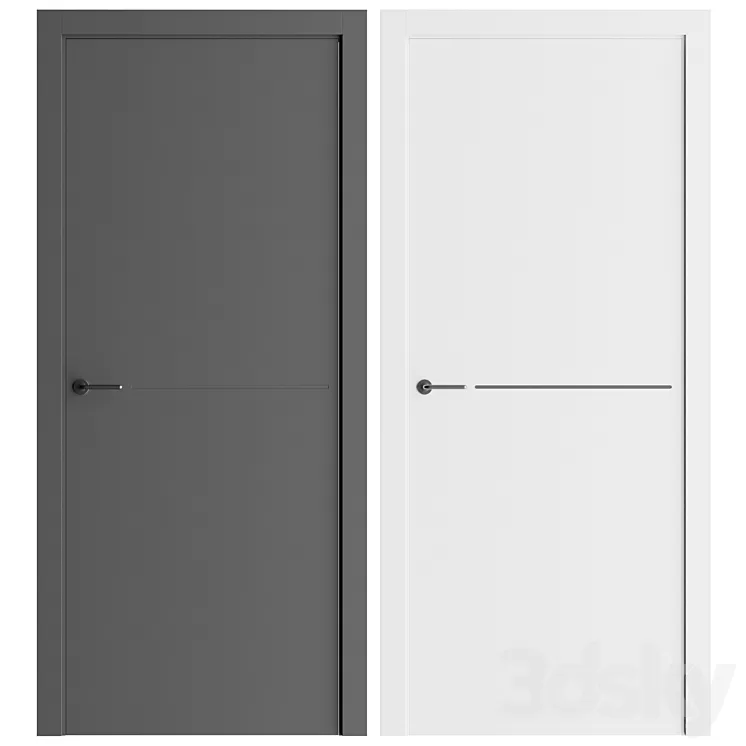 Interior doors PAINT 7 3D Model Free Download