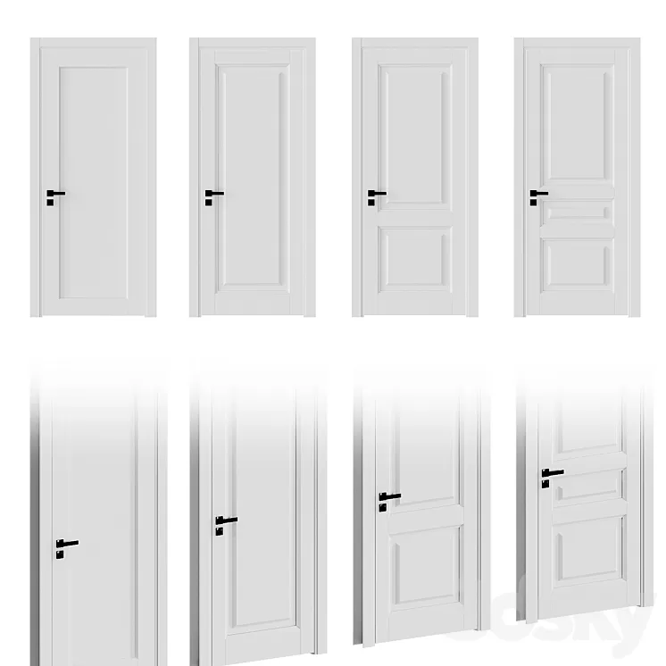 Interior doors SOFIA 3D Model Free Download