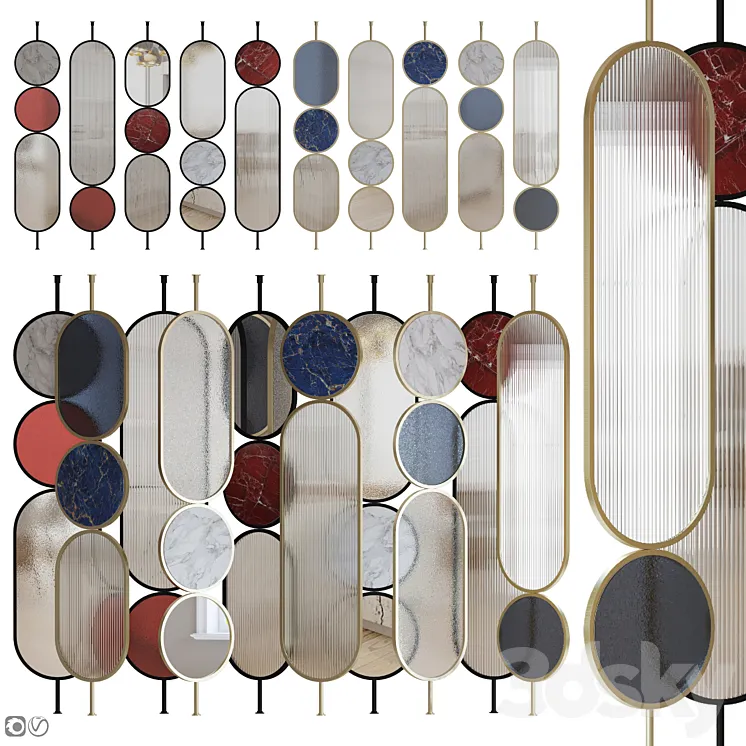 Interior Partitions – 16 3D Model Free Download