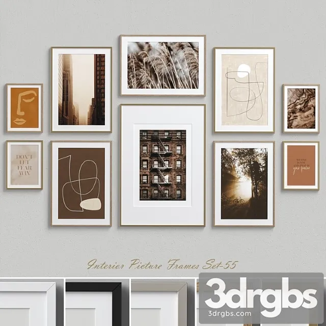 Interior picture frames set-55 3D Model Download