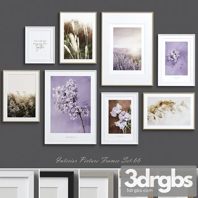 Interior picture frames set-66 3D Model Download