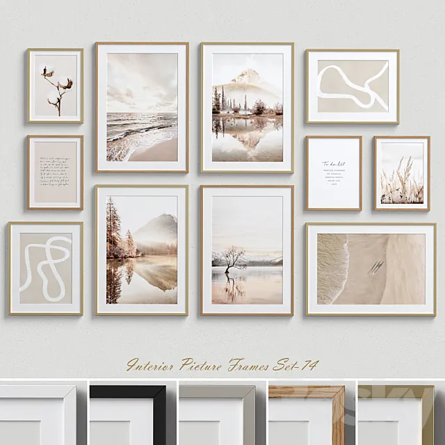 Interior Picture Frames Set-74 3DModel