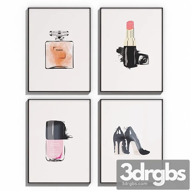 Interiorshome poster set 49 3D Model Download