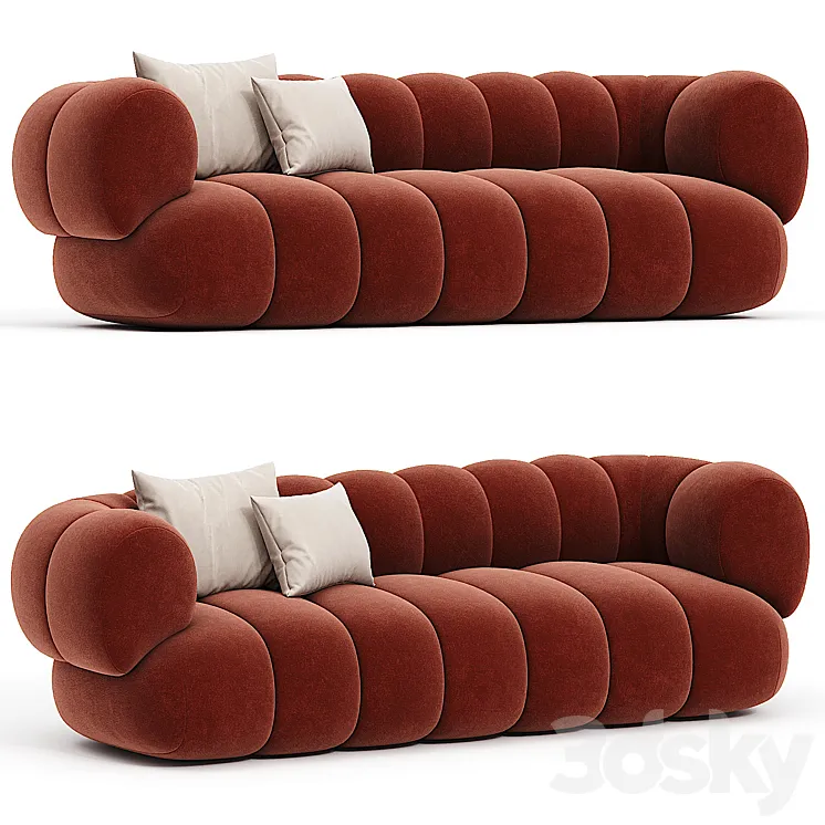 Intermede Sofa 3 Seater by Roche Bobois 3D Model Free Download