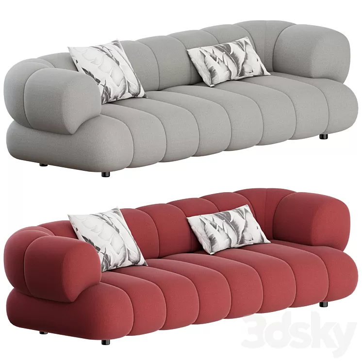 Intermede Sofa 3 Seater by Roche Bobois 3D Model Intermede Sofa 3 Seater by Roche Bobois 3D Model